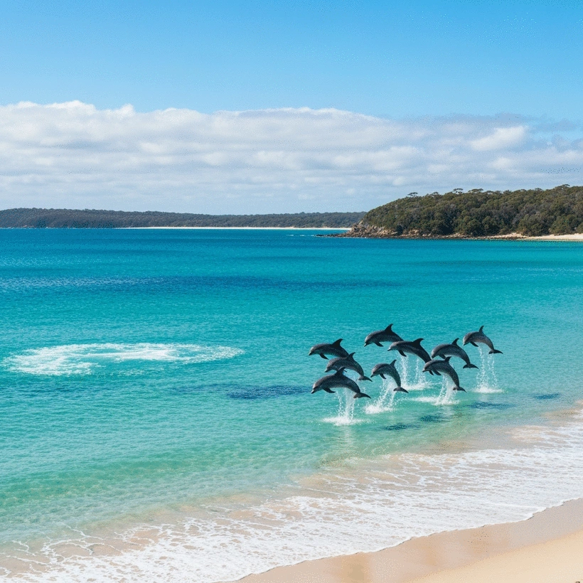 top places to see dolphins in Jervis Bay